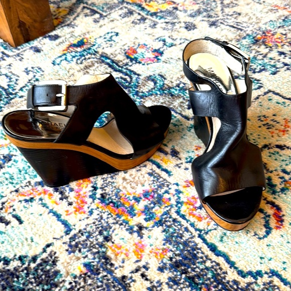 MICHAEL Michael Kors Josephine Leather Platform Wedge Sandal - Picture 11 of 11